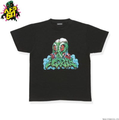 Godzilla Hedorah Graffiti T-Shirt Black TOHO Godzilla Store Japanese Character-image