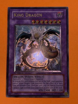 King Dragun FET-EN036 Ultimate Rare 1st Ed NM Near Mint Misprint Foil Shift-image