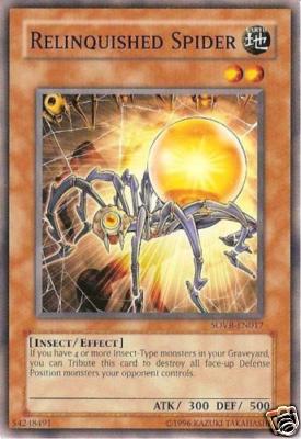 SOVR EN017 3X UNL ED RELINQUISHED SPIDER COMMON CARDS-image