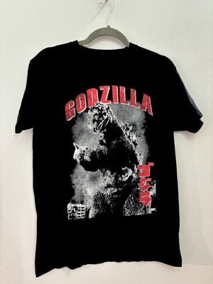 Original Classic Godzilla Japanese Kaiju Monster TOHO Black T-Shirt Medium-image