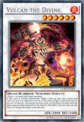 Vulcan the Divine - LC5D-EN249 - Secret Rare - 1st Edition Heavily Played Legend-image