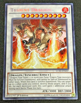 NM - Yu-Gi-Oh! TCG Trident Dragion Legendary Collection 5D's LC5D-EN237 1st Ed-image