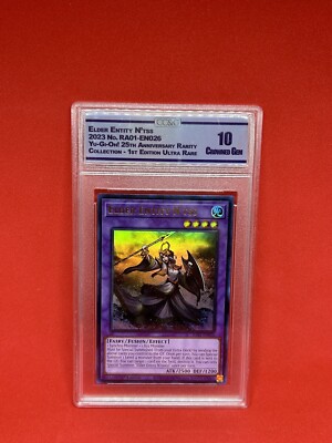 YU-GI-OH GRADED 10 25TH COLLECTORS RARE ELDER ENTITY N’TSS-image