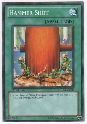 3 x Hammer Shot - 5DS3-EN026 - Common - 1st Edition Near Mint, English-image