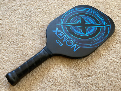 Xenon Q13 Blue Pickleball Paddle – Carbon Fiber – Light Grit – Quieter Polymer-image