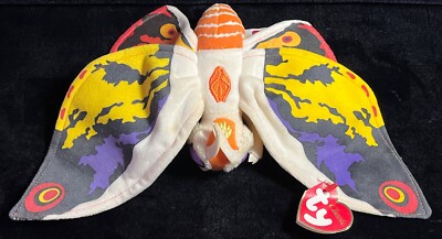 Ty Classic Plush - MOTHRA (Japan Exclusive)(From Godzilla) With Tags- 2001 RARE-image