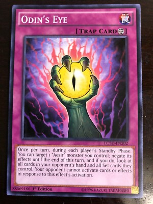 Odin's Eye LC5D-EN202 YuGiOh! TRAP Legendary Collection 5Ds 1st Edition NM x1-image