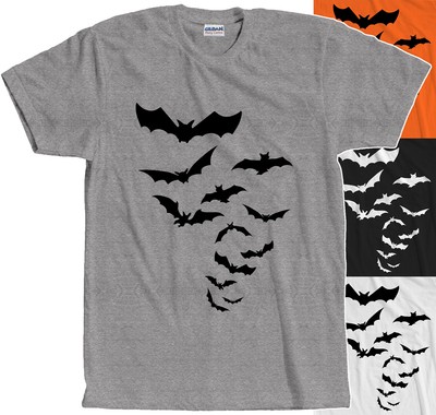 Creepy Halloween T-Shirt Jack Bats Flying Myers Ghosts Horror Trick R Treat USA-image
