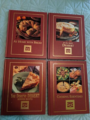 Lot Of 4 Cooking Club of America Cookbooks - Bread 2 Dessert Cooking Essentials-image