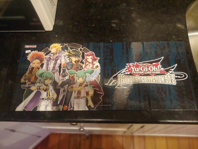 Vtg 1996 YU-GI-OH Trading Card Legendary Collection 5D's Hard Game Board Mat-image