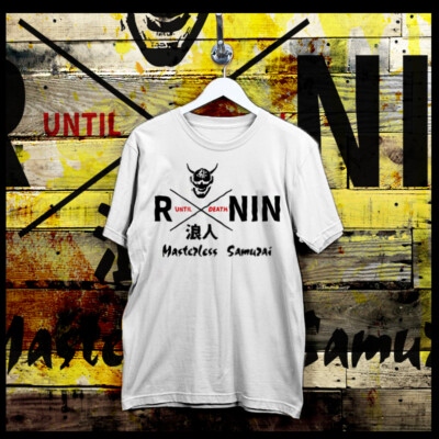 Samurai T-Shirt Shogun Assassin Bushido Ronin No Gods No Masters Katana Japan-image