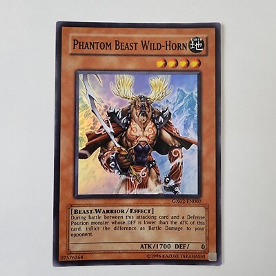 Phantom Beast Wild-Horn - GX02-EN002 - VLP - Super Rare - Unlimited - Yugioh-image