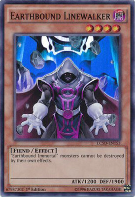 Yu-Gi-Oh Card - LC5D-EN153 - EARTHBOUND LINEWALKER (super rare holo) - NM/Mint-image