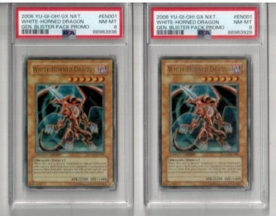 2006 YU-GI-OH GX NEXT GENERATION PROMO WHITE-HORNED DRAGON Holo Card PSA 8-image