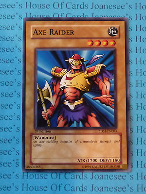 Axe Raider 5DS1-EN003 Yu-Gi-Oh Card 1st Edition New-image