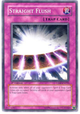 Straight Flush - CDIP-EN050 - Common - 1st Edition LP YuGiOh!  Booster Set Cards-image