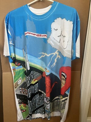 Nike JumpMan VS Godzilla T-Shirt NBA Spike Lee Air Jordan Shirt Size XL.GUC-image