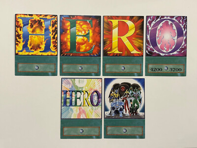 Yu-Gi-Oh GX Anime Style Cards - Elemental Hero Spell Cards H E R O Jaden Yuki-image