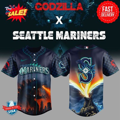 Seattle Mariner x Godzilla Special 2025 Jersey-image