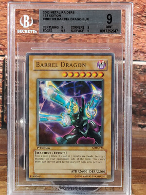 Yu-Gi-Oh! Barrel Dragon Metal Raiders 1st Edition Ultra Rare MRD-126 BGS 9-image