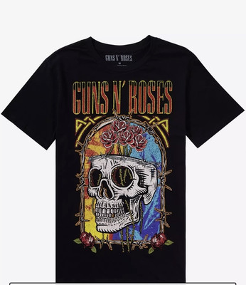 Guns N' Roses Use Your Illusion Tour Two-Sided Black T-Shirt Size Medium NWT!-image
