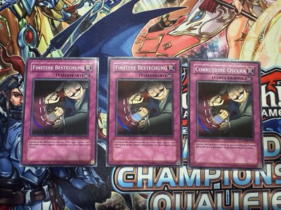 Dark Bribe GX04 SUPER RARE (2x GERMAN, 1x ITALIAN) X3-image