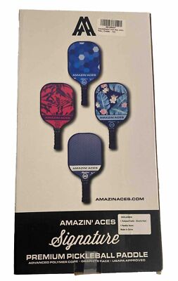 Pickleball Paddle - USAPA Approve- Carbon Fiber W/ Polymer Honeycomb Core & Case-image