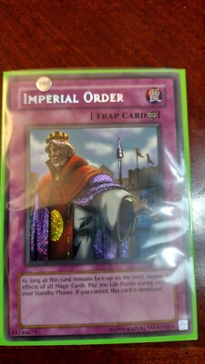 Yugioh TCG Imperial Order PSV-104 REVERSE FOIL+ PRINT BLEED SECRET RARE MINT-image