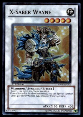 Yu-Gi-Oh! 1st Edition X-Saber Wayne #5DS3-EN042 Light Play-image