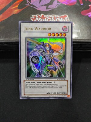 Junk Warrior (UR) 5DS1-EN041 5d's 2008 Starter Deck 1st Edition LP Yugioh-image