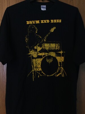 Godzilla Playing Guitar - “Drum And Bass” - Black Shirt - 2XL-image