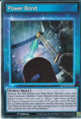 YUGIOH CARD POWER BOND SGX2-ENS08 1ST EDITION COMMUN-image
