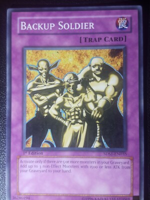 5DS1-EN035 Yugioh! BACKUP SOLDIER 1st Edition TRAP CARD Near Mint x1-image