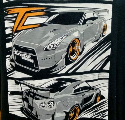 Black Nissan GTR R35 R-35 T-Shirt Turbo JDM Nismo Racing MK7-image