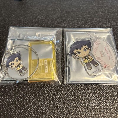 Misawa Daichi YuGiOh GX Acrylic Wire Charm Stand Set 2pcs Character ID Card-image