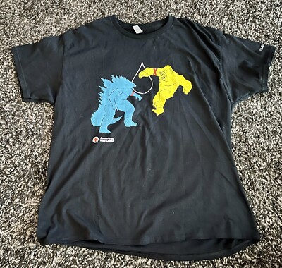 American Red Cross GODZILLA x KING KONG New Empire Movie Promo T-Shirt XL-image