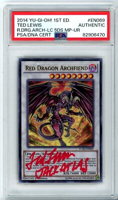 PSA Ted Lewis Red Dragon Archfiend LC5D-EN069 Legendary Collection 5D's 1st Ed.-image