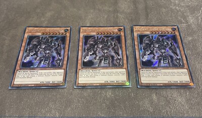 3X Yu-Gi-Oh! ANCIENT GEAR GOLEM SECRET RARE SGX1-END01 1ST ED SPEED DUEL GX-image