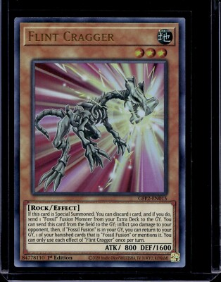 Yu-gi-oh! TCG Flint Cragger GFP2-EN015 Common YUGIOH! NM Ultra Rare-image