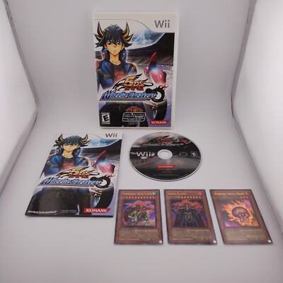 Yu-Gi-Oh 5D's Wheelie Breakers (Wii, 2009) Complete CIB w/ Manual & Promo Cards-image