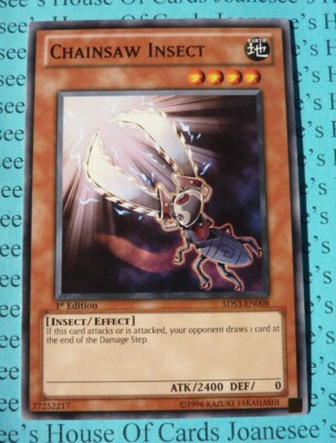 Chainsaw Insect 5DS3-EN008 Yu-Gi-Oh Card 1st Edition New-image
