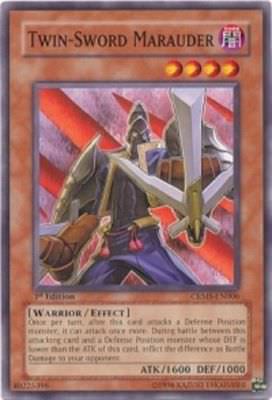 CRMS EN006 1ST ED 3X TWIN  SWORD MARAUDER COMMON CARDS-image
