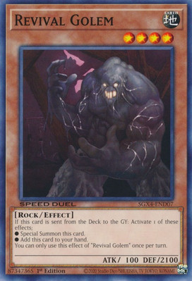 Speed Duel GX: Midterm Destruction #SGX4-END07 Revival Golem-image