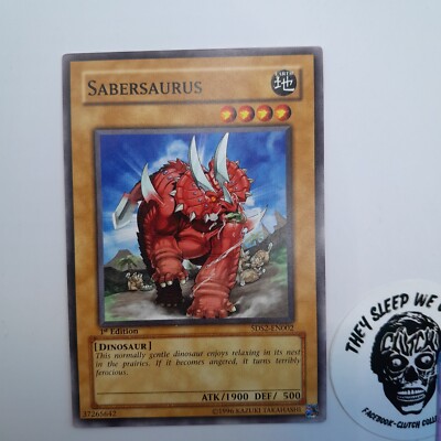 Sabersaurus 5DS2-EN002 Yu-Gi-Oh! Near Mint 1st Edition-image