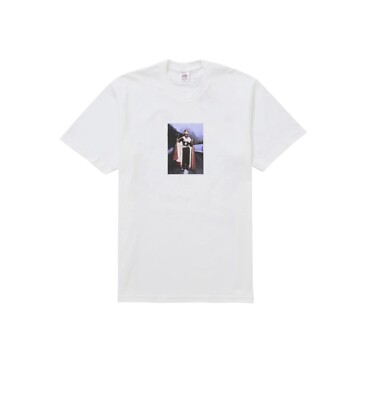 In-hand Supreme Martine Rose Lee Scratch Perry Tee White Size: XL-image