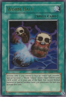 2x Lightly Played Worm Bait - TF04-EN002 - Ultra Rare - Limited Edition - YuGiOh-image