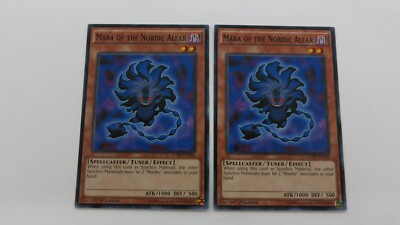 2x MARA OF THE NORDIC ALFAR MONSTER 1ST ED LC5D-EN188  COMMON YUGIOH NM UNPLAYED-image