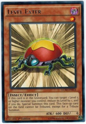 3 x Level Eater - LC5D-EN014 - Rare - 1st Edition Near Mint, English-image