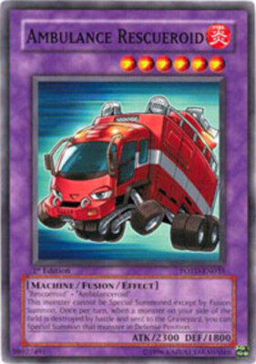 Ambulance Rescueroid - POTD-EN035 - Common - 1st Edition NM YuGiOh!  Booster Set-image