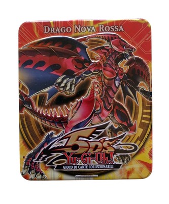 *HH* Tin Box Card Yu Gi Oh 5d's Dragon Nova Red 2010 Box ITA cards EMPTY-image